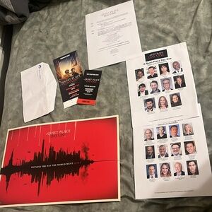 A Quiet Place World NY Premiere bundle 6/24 Tickets, Cast poster bracelet BONUS